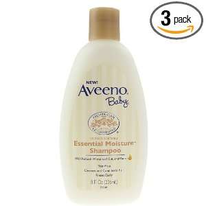  Aveeno Essential Moisture Shampoo, 8 Ounce (Pack of 3 