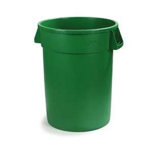   34104409   44 Gallon Round Waste Container, Green