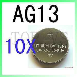 10x Lithium Coin Cell Battery AG13 AG 13 V357 GS14 SR44W SR44SW MS76 