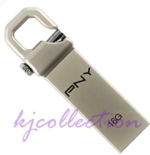 PNY 16G 16GB USB Flash Drive KeyChain Lock Attache HOOK  