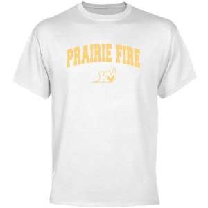 Knox College Prairie Fire White Logo Arch T shirt  Sports 