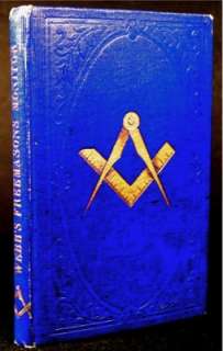 RARE 1859 ANTIQUE FREEMASONRY Book MASONIC WEBB MONITOR Occult 