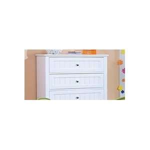  White with Maple Top Lea My Style Kids 5 Drawer Chest 