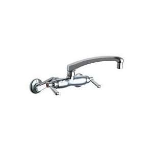 Chicago Faucets 445 L8XKCP Chrome Manual Wall Mounted Service Sink 
