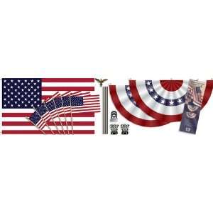  AMERICAN FLAG   HOME DECOR KIT Arts, Crafts & Sewing