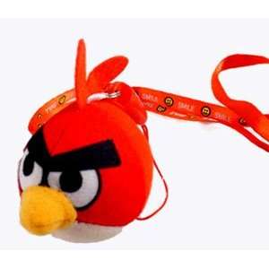  Angry Birds 2 Red Bird Plush with Strap, a Set of 2 