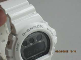 Casio G Shock DW 6900NB White Mirror Metallic World Time Alarm Mens 