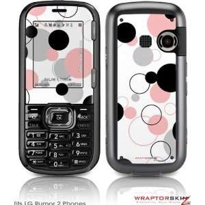  LG Rumor 2 Skin   Lots of Dots Pink on White by 