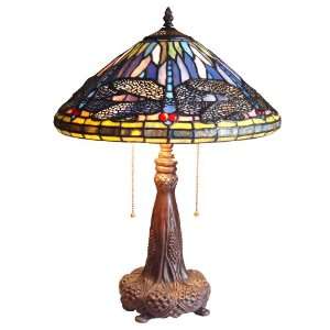    Dragonfly Tiffany Style Stained Glass Table Lamp: Everything Else