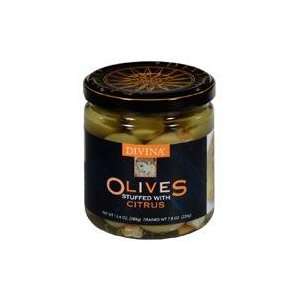 Divina Olives Stuffed with Citrus:  Grocery & Gourmet Food