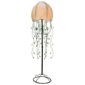   Jellyfish Natural Cocoa Leaves 64 High Floor Lamp
