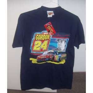  Nascar Jeff Gordon #24 DuPont Blue T shirt Medium Sports 