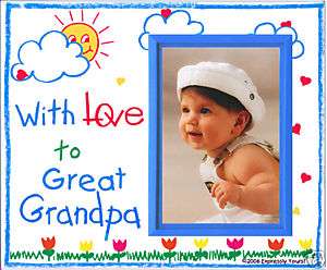 With Love to Great Grandpa   Picture Frame Gift  