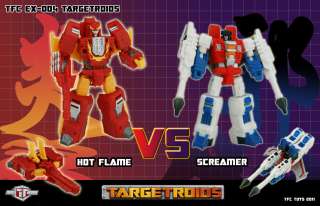 TFC EX 004 Targetroids Hot Flame vs Screamer NEW Figure  