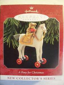 Hallmark A Pony For Christmas Keepsake Ornament #1 1998  