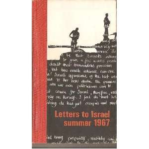  Letters to Israel, Summer 1967 Jeremy Robson Books