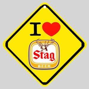  I Love Stag Beer Logo Car Window Sign: Everything Else