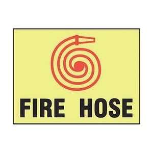 Safety Sign,fire Hose,10 X 14 In   ACCUFORM:  Industrial 