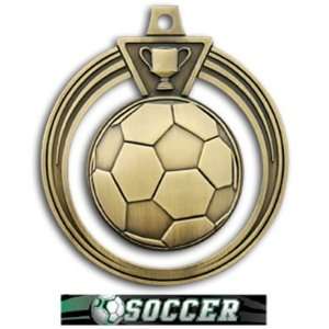  Hasty Awards 2.5 Eclipse Custom Soccer Medals M 707S GOLD MEDAL 