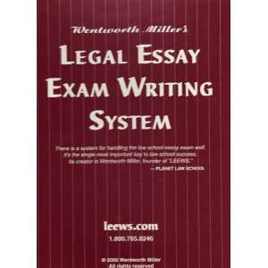  LEEWS The Legal Essay Exam Writing Primer Wentworth 