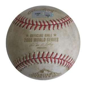 Game Used 2008 World Series Baseball Game 4  Sports 