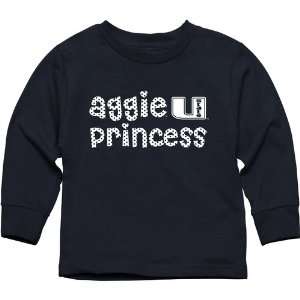 Utah State Aggies Toddler Princess Long Sleeve T Shirt 