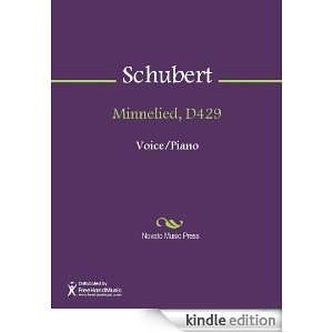 Minnelied, D429 Sheet Music Franz Schubert  Kindle Store