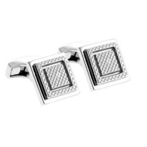   , Concentric Square cufflinks   sterling silver 