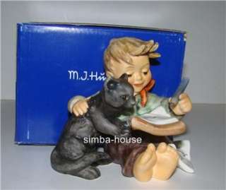 Hummel THE CATS MEOW Boy Goebel Figurine #2136 Black Cat Mint In Box 