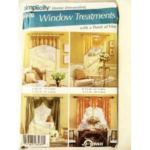  Simplicity Window Treatments Pattern 4976. Valance; Swag 