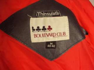 Mens BOULEVARD CLUB Leather Jacket Size M (40 42)  