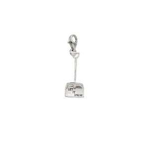 Rembrandt Charms Snow Shovel Charm with Lobster Clasp, Sterling Silver