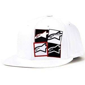  Alpinestars Fours 210 Fitted Hat   Small/Medium/White Automotive