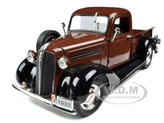 1937 PLYMOUTH PICKUP TRUCK BROWN 1:32 DIECAST MODEL SIGNATURE MODELS 