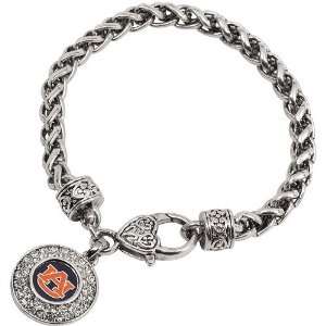  Auburn Tigers Ladies Heart Clasp Bracelet Sports 