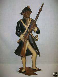 Vintage SEXTON Cast Metal Continental Army Soldier  