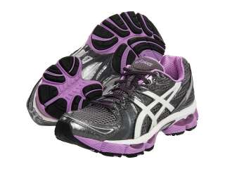 Womens Asics Gel Nimbus 13 Grey White Purple Running Shoe  
