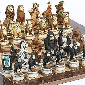   Kingdom Chessmen From Italy & Columbus Ave. Chess Board: Toys & Games