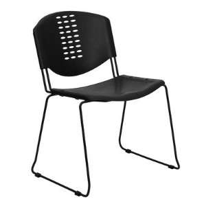 Plastic Stack Chair in Black Quantity Set of 10 Office 