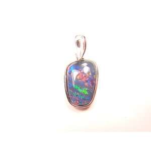  PE0294 Australian Opal Crystal Pendant Jewelry