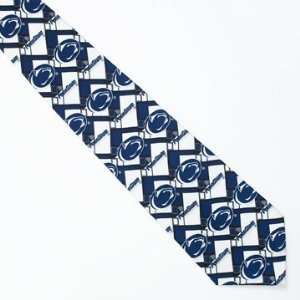  Penn State Block Pattern Silk Neck Tie