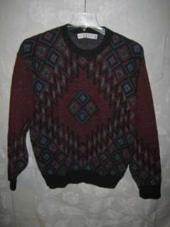 Vintage Jantzen Crew Neck Geometric Sweater Med.  