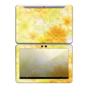   Samsung Galaxy Tab 10.1 Decal Skin   Yellow Flowers 