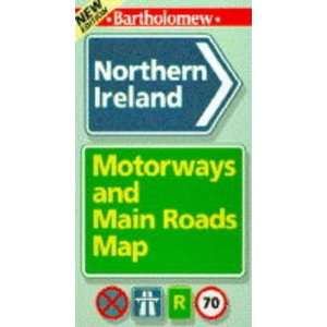  Northern Ireland Motorways and Main Roads Map 