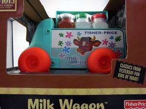   MILK WAGON Preschool PULL TOY Fisher Price Truck FP Reissue NIB New
