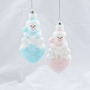   1st Christmas Boy & Girl Snowman Holiday Ornaments
