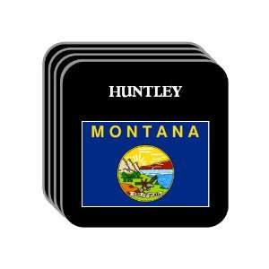 US State Flag   HUNTLEY, Montana (MT) Set of 4 Mini Mousepad Coasters