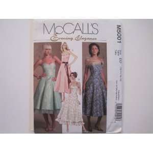  McCalls Pattern 5001 Evening Elegance Lined Dresses and 