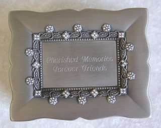 Things Remembered Forever Friends Metal 4x5 Velvet Lined Jewelry 