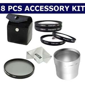 Pcs Macro Close Up Lens Kit (+1 +2 +4 +10)+ 1 Carry Case+58MM Lens 